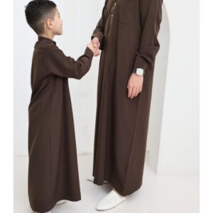Ensemble père&fils – Qamis Marron